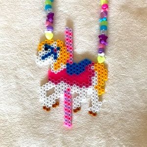 iHeartRaves Carousel Horse Toy Necklace — OS, NWT (Kawaii/Y2K)